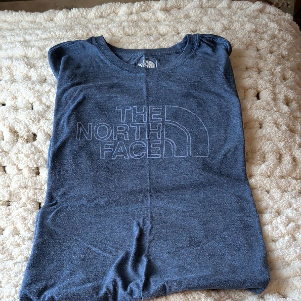 The North Face Heather Blue Short Sleeve Tee